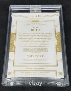 2020 Flawless Legendary Materials Babe Ruth Dual Game-used Jersey Ssp /15