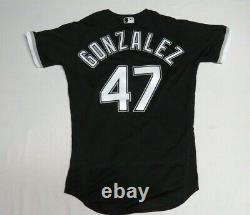 2020 Gio Gonzalez Chicago White Sox Jeu D'occasion Worn Spring Mlb Baseball Jersey