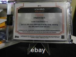 2020 Topps Dynasty Ichiro 1/1 Jeu Utilisé Majestic Tag Auto Rare Mint