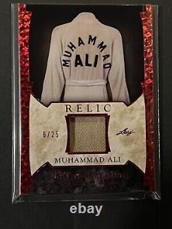 2022 Leaf Itg Jeu Utilisé Sport Muhammad Ali Authentic Match Worn Relic #d 6/25