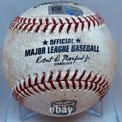 Adrian Beltre Frappe Historique #3054 & 3055 Ballon de Baseball Utilisé lors du match des Mlb Rangers 4/5/2018.