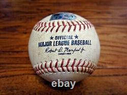 Alex Bregman Astros Jeu Utilisé Hit Par Pitch Baseball 9/10/2022 60e Logo Hbp #42