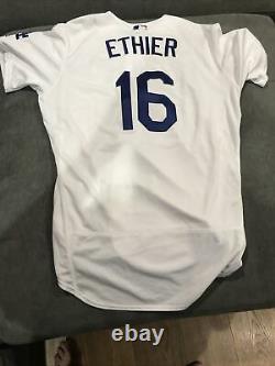Andre Ethier 2017 Mlb Débuts World Series Game Used Worn Jersey Dodgers Mlb Auth