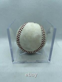 Anthony Rizzo Jeu Utilisé Hit Simple Balle De Baseball Mlb Hologram Chicago Cubs