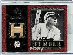 Babe Ruth 2003 Upper Deck Legendary Cuts Hisoric Lumber Game Used Bat#/150