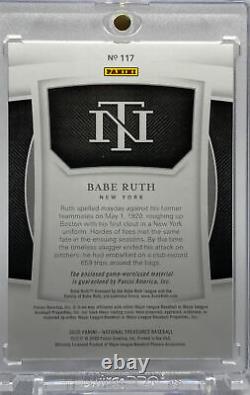 Babe Ruth 2020 National Treasures Matériel De Jeu Game-worn/used Jersey #20/25