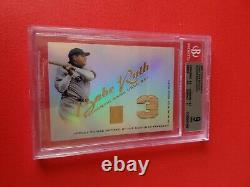 Babe Ruth Jeu Utilisé Bat Card Graded Bgs Mint 9 2001 Topps Tribute Ny Yankees