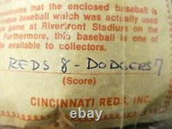 Balle Rare de 1978 Utilisée par Pete Rose des Cincinnati Reds lors du Match Gagnant, Toujours Scellée