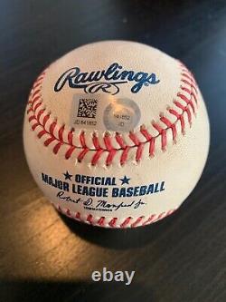 Balle commémorative du 50e anniversaire du San Diego Padres 2019 utilisée lors du match MLB