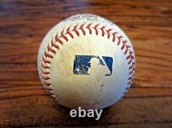 Balle de Baseball Utilisée par Gerrit Cole lors du Match des Astros le 18/09/2019 contre les Rangers 300ème K Match 18ème MLB