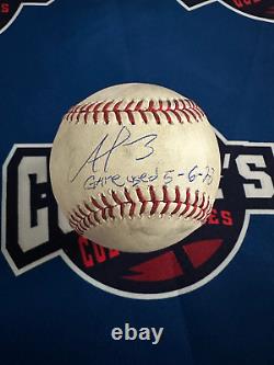 Balle de baseball autographiée par Francisco Alvarez utilisée en match avec inscription '5/6/23' utilisée en match