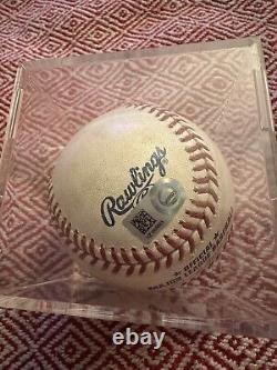 Balle de baseball utilisée lors du match sans point ni coup sûr de Cole Hamels, MLB AUTH. Phillies