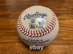 Balle de match Ross Stripling des Giants utilisée pour un STRIKEOUT le 1er mai 2023 avec le logo des Astros K n°637