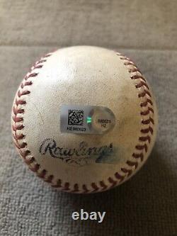 Balle fautive utilisée lors d'un match authentifiée MLB de Miguel Cabrera