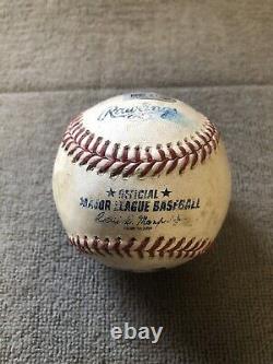 Balle fautive utilisée lors d'un match authentifiée MLB de Miguel Cabrera
