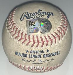 Baseball Utilisé en Match MLB Authentique 10-5-22 Dernier Match des New York Yankees Semien