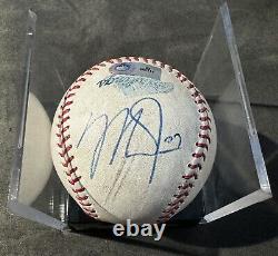 Baseball utilisé en jeu signé par Mike Trout de 2013, batteur MLB, certifié PSA
