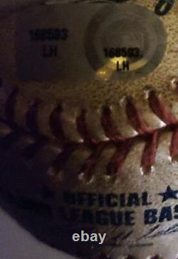 Baseball utilisé lors d'un match autographié par Francisco Rodriguez + photo encadrée du record MLB JSA