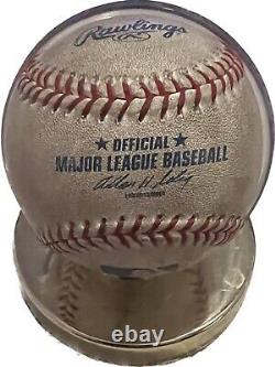 Baseball utilisé lors du jeu signé par Max Scherzer (detroit Tigers #37)