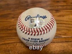 Baseball utilisé lors du match des Anges de Mike Trout le 1er juin 2023 contre les Astros : Foul de Blanco MLB Auth