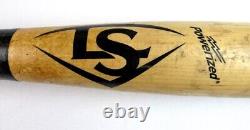 Batte de baseball LS utilisée lors du jeu non signée Ronald Acuna Jr. modèle professionnel personnalisé fissuré