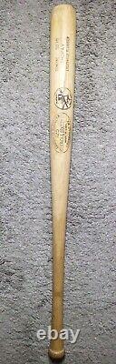 Batte de baseball Louisville utilisée lors du jeu Vintage Bicentennial Tom Shopay H&B 125 Rare