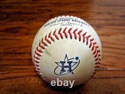 Bobby Dalbec Red Sox Jeu Utilisé Double Baseball 8/1/2022 V Astros Space City Logo
