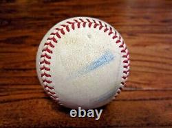 Bobby Witt Royals Jeu Utilisé Strike Out Baseball 7/5/2022 Astros 60 Logo Blessure
