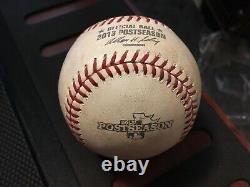 Boston Red Sox Playoff Alds Game Used Baseball 2013 World Series Mlb Authentic