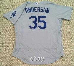 Brett Anderson Taille 48 #35 2016 Los Angeles Dodgers Jeux Utilisés Jersey Éliminé Mlb