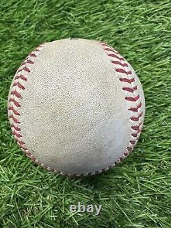 Bryce Harper Phillies balle de baseball utilisée en double carrière Hit 1465 MLB Auth