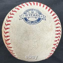 Bryce Harper Utilisé lors du Jeu de la Saison MVP 2015, Nats 10 Logo, Baseball Frappé en Carrière, MLB Holo.
