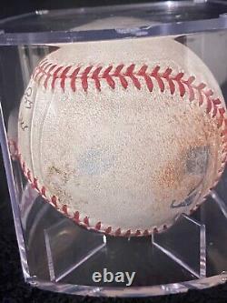 CHRIS HESTON Match sans coup sûr Balle de baseball signée utilisée MLB Authenticated Ball