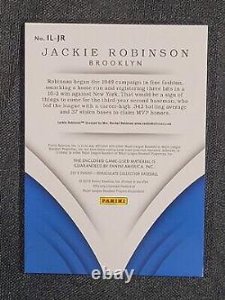 Carte de baseball à relique utilisée lors du jeu Immaculate Legends 2018 de Jackie Robinson #IL-JR /25.