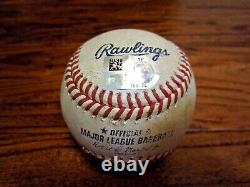 Cedric Mullins Orioles Jeu Utilisé Single Baseball 8/28/2022 Hit #388 Astros Logo