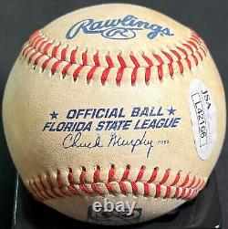 Chin-Feng Chen des Los Angeles Dodgers a signé une balle de baseball FSL utilisée en jeu avec JSA