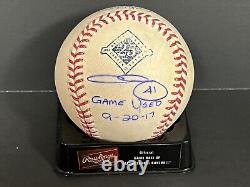 Chris Sale Red Sox Auto Signé Jeu Utilisé Baseball MLB Hologram 300 K Jeu