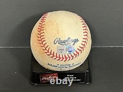 Chris Sale White Sox Balle de baseball utilisée en jeu signée automatiquement 1er MLB Sauver MLB Hologram