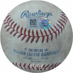 Clayton Kershaw Jeu Utilisé De Baseball Signé 7/31/14 Dodgers Braves Upton Hz162231