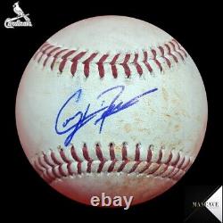 Corey Dickerson Autographié Jeu Utilisé Ball Single 4/28/22 Mlb Cao Cardinals