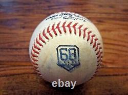 DJ LeMahieu Yankees Utilisé lors du match de baseball SIMPLE le 21/07/2022 Coup #1541 Astros Logo 60
