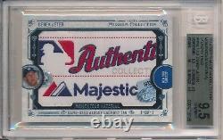Derek Jeter 1/1 Yankees Jeuused Majestic Logo Jersey Relic 2015 Museum Bgs 9.5+