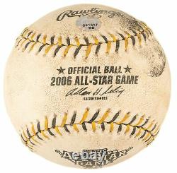 Derek Jeter 2006 All Star Game Jeu Hit Baseball Mlb Réel Utilisé Assermentée