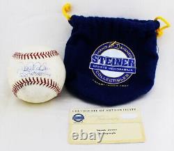 Derek Jeter signé Baseball utilisé dans des matchs Passé DiMaggio Hits MLB # BB552144 Steiner