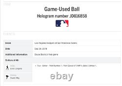 Dustin Mai Gagner #2 Dodgers Team Record Gagner #106 Jeu Utilisé Baseball Bochy Final Gm