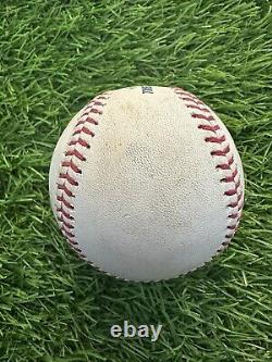 Freddie Freeman Atlanta Braves Double de baseball utilisé en match 2018 MLB Auth Dodgers