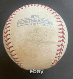 Gary Sanchez Mlb Jeu Utilisé Après La Saison Baseball 2017 Yankees Vs Astros Steiner