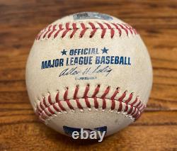 Giancarlo Stanton Marlins Jeu Utilisé DOUBLE Baseball 9/2/2014 contre Mets Hit #613