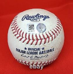 Harrison Bader Autographié Jeu Utilisé Ball Hit #265 8/8/21 Beckett Coa Yankees