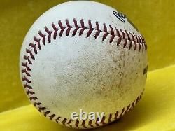 JAKE CRONENWORTH des SAN DIEGO PADRES 2022 Triple MLB Game Used Baseball avec 3 points produits (RBI)